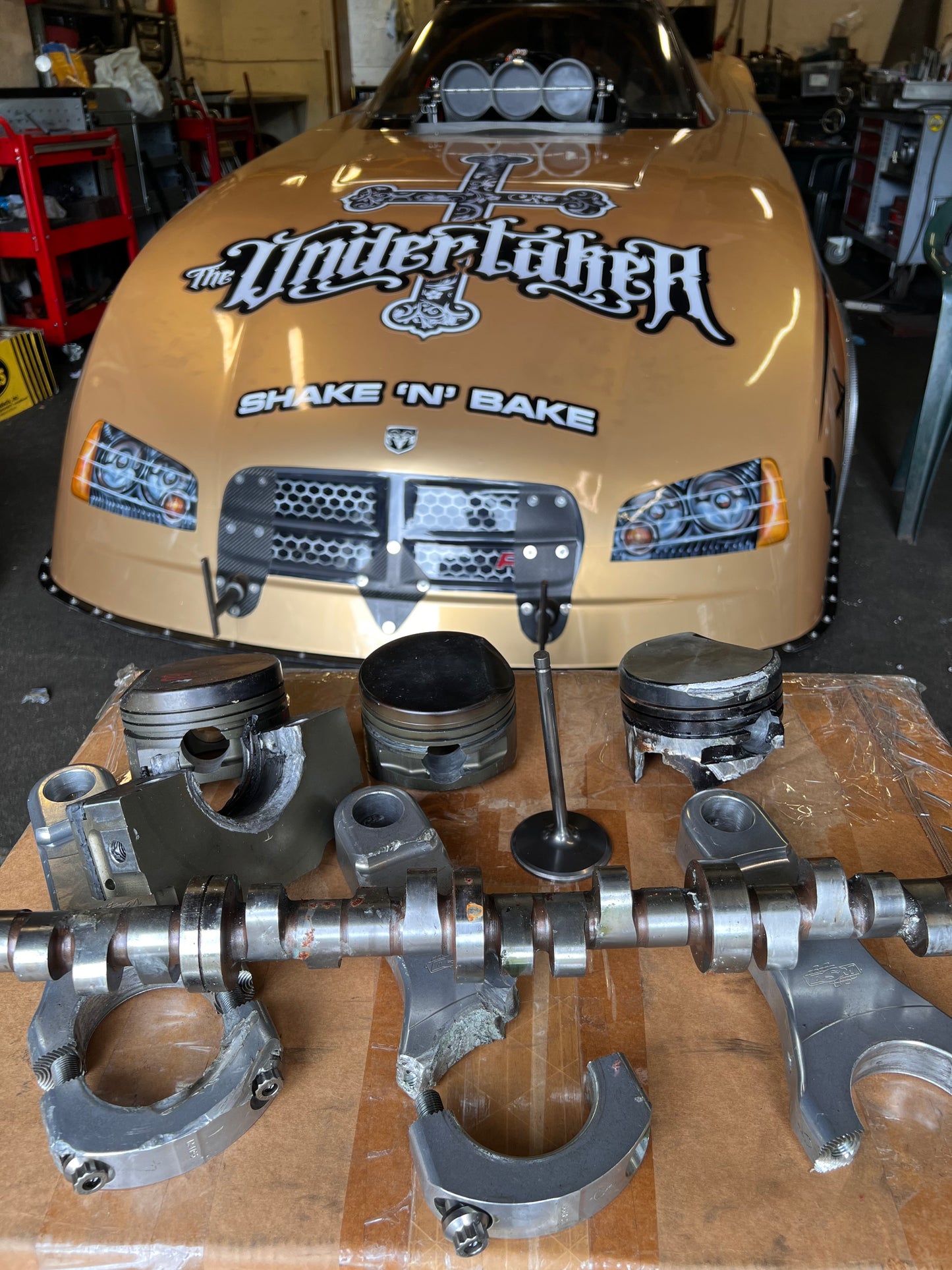 Damaged Engine parts