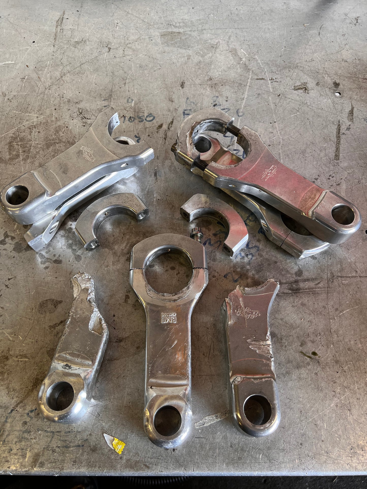 Damaged Engine parts