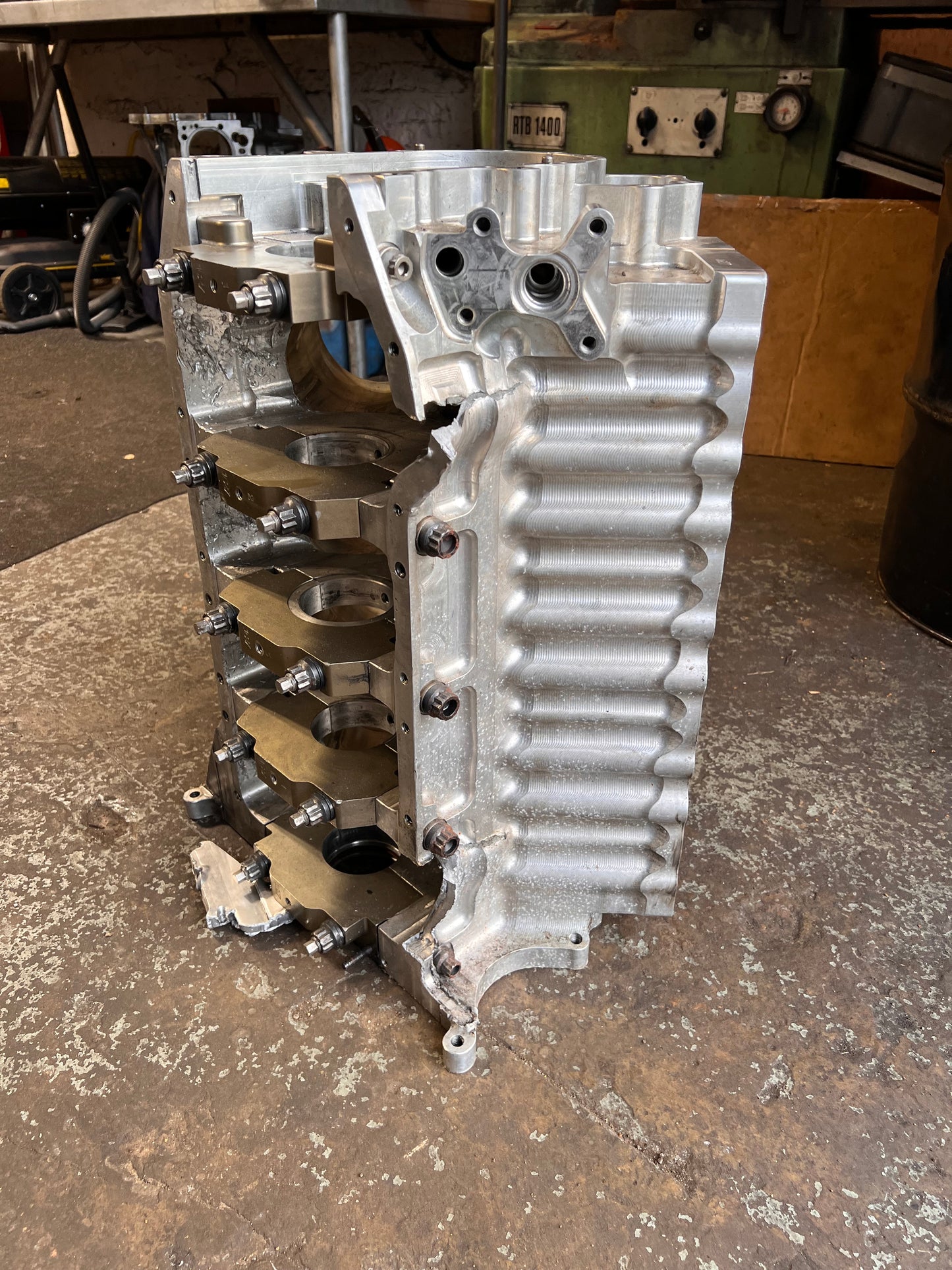 Top Fuel V8 engine block